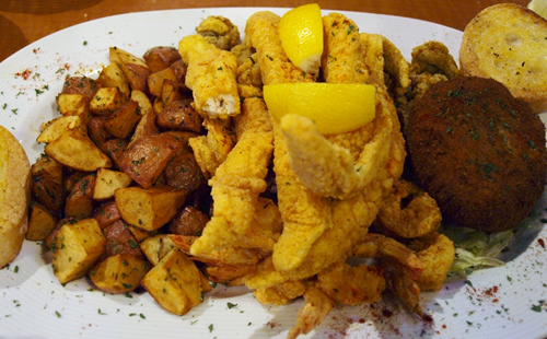 Seafood platter.
